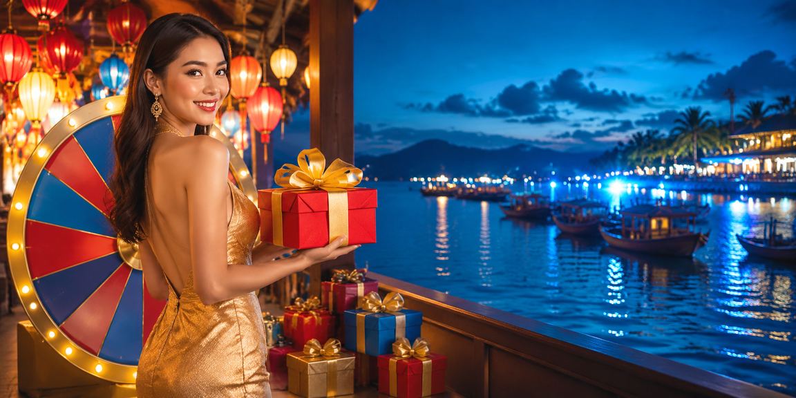 Phong cảnh buổi tối sôi động tại chợ đêm roulette Huế